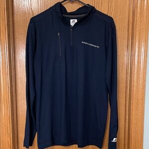 Russell Athletic Dark Blue Long Sleeve 1/4 Zip
